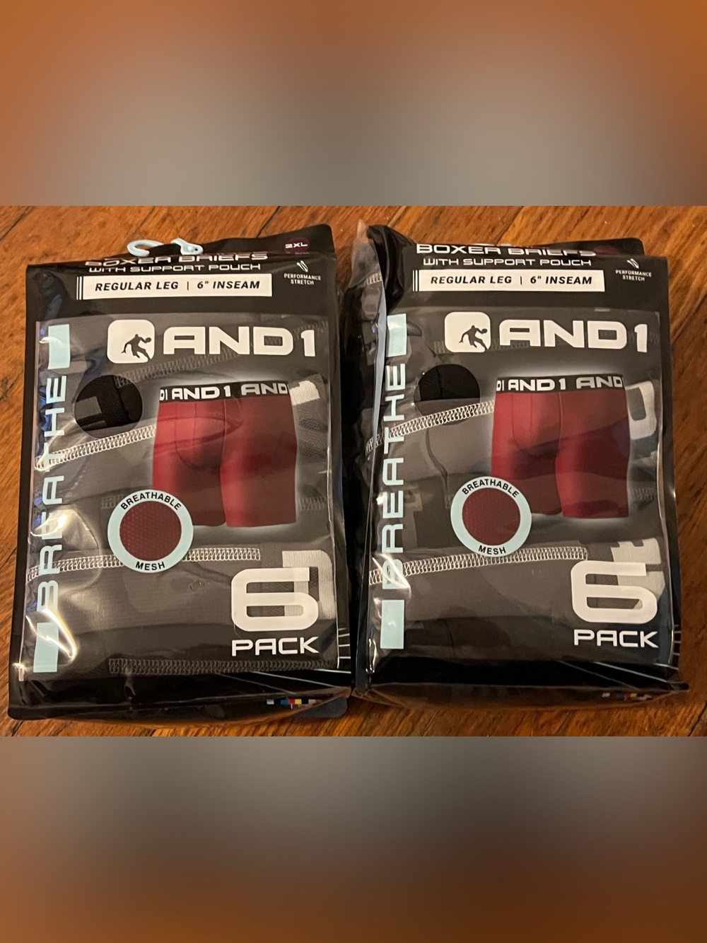 And1 12 Pairs Breathe Performance Boxer Briefs Size 2Xl New